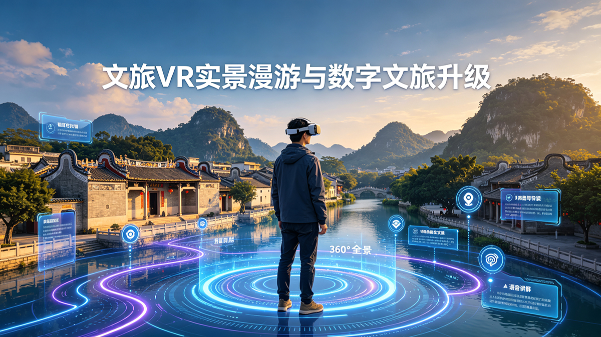 VR 沉浸式漫游赋能文旅发展，线上实景游览，拓宽景区客源引流渠道
