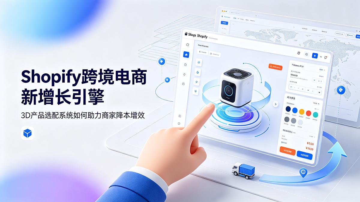 3D 产品选配系统落地Shopify跨境电商，配致科技助力商家提质增效